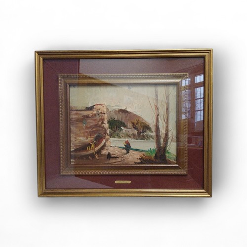 Quadro paesaggio con figure - paesaggio,