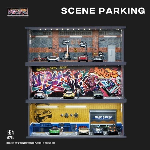Modellino garage auto - , 1/64