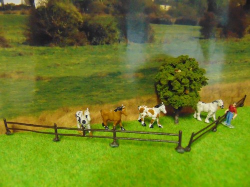Model railway 4 horses - ~,