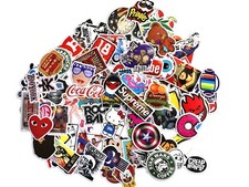 100 Skateboard Stickers bomb