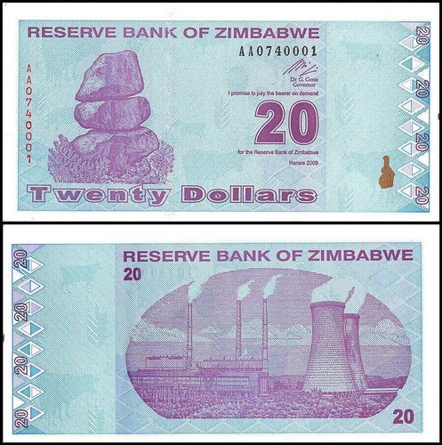 Banconota dollari dello - da, 20