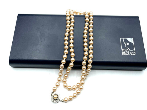 Collana perle vintage tina - collana,