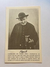 Raro santino reliquia padre - santino,