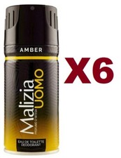 6 MALIZIA UOMO AMBER  GOLD EAU