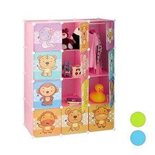 Relaxdays Scaffale Componibile per la Cameretta dei Bambini, Immagini (z8F)