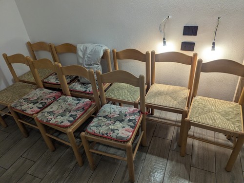 Sedia legno chiaro con - sedia,