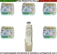 CENTRALI X 5 TAPPARELLE AUTOMATICHE 220 V RADIOCOMANDO 6 CANALI APRE STOP CHIUDE