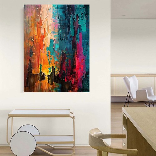 Quadro città astratto - , dipinto