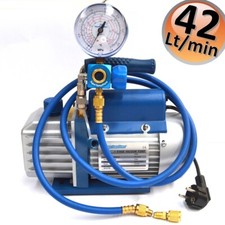 Kit carica e vuoto - Pompa 42 Lt/min - manometro R32 R410A R407C R134A -  frusta