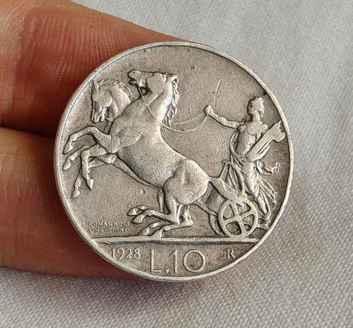 Lire 1928 biga non - 10,