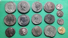 Lotto di 16+1  Monete Romane -