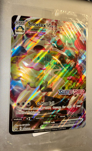 Snorlax vmax jumbo 142 - snorlax,