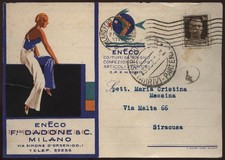 cartolina pubblicitaria ENECO