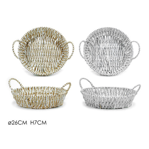Cesta tonda bianca cm - tonda,