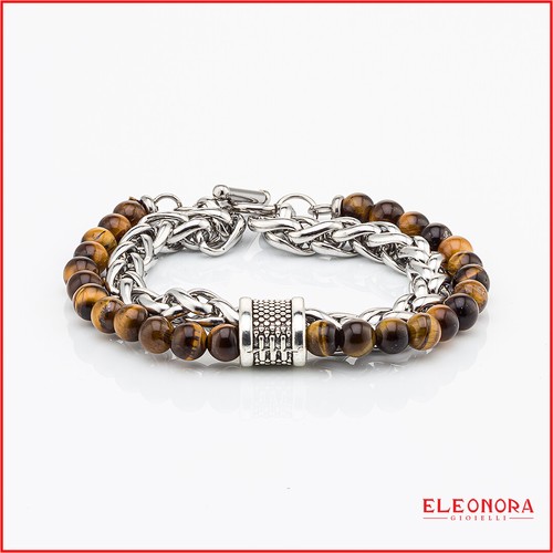 Bracciale uomo acciaio e - acciaio,