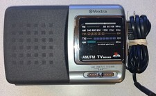 Portable Radio Vextra VX340 AM/FM TV Sound Weather Broadcast Portable Radio