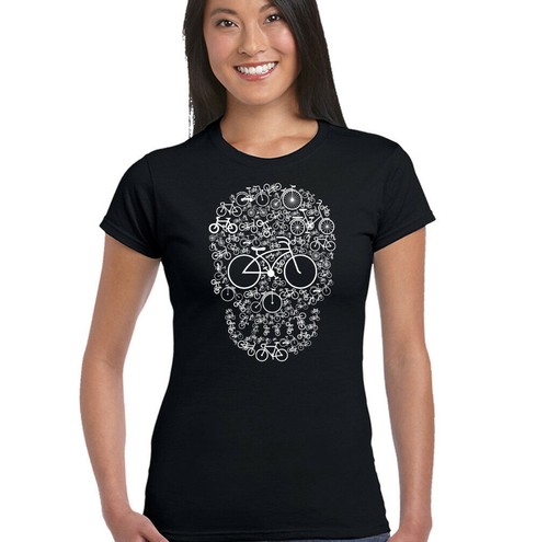 Bicicletta teschio viso donna - bicicletta,