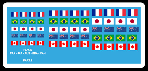 Décalcomanie decals flags - decals,