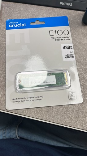 Crucial e100 480gb - e100, pcie