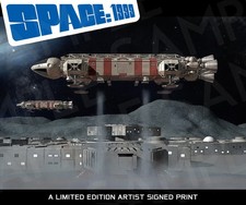 SPACE 1999 EAGLE - MOONRISE - UN ARTISTA EDIZIONE LIMITATA FIRMATO STAMPA ORIGINALE