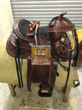 Sella Western in pelle con