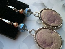 Orecchini vintage cammeo