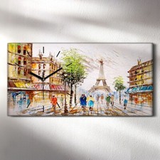 Decorazione tela orologio