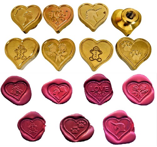 Love heart wax - heart,