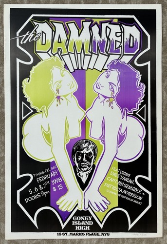 Poster dannato concerto punk - poster,