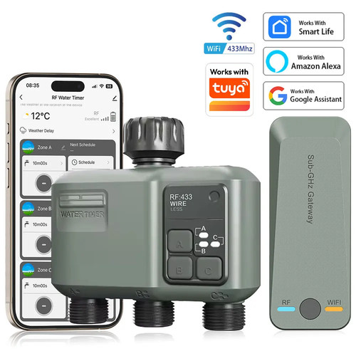 Wifi smart water timer zone - wifi, 3