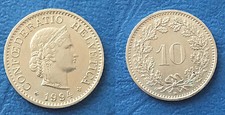  10 Rappen moneta Svizzera