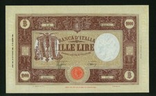ITALY BANCA D'ITALIA 1943