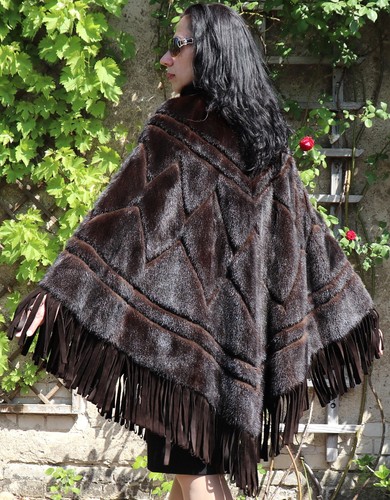 Poncho visone christian dior - poncho,