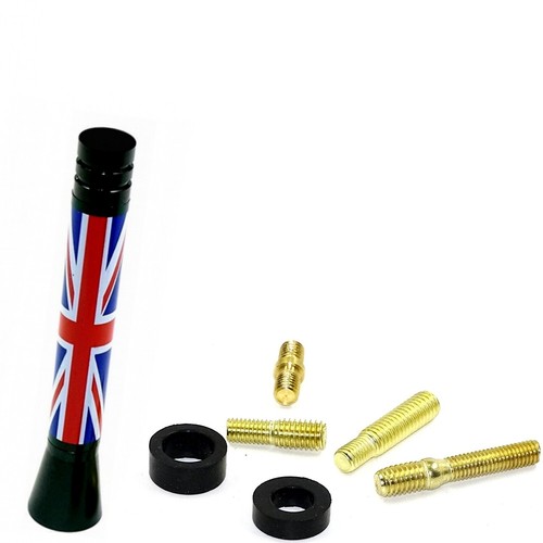 Union jack asta - asta, rosso