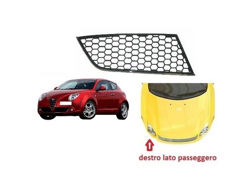 Griglia paraurti anteriore - paraurti, dx