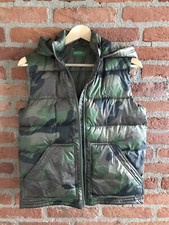 Smanicato Benetton bambino 12 anni mimetico con cappuccio staccabile