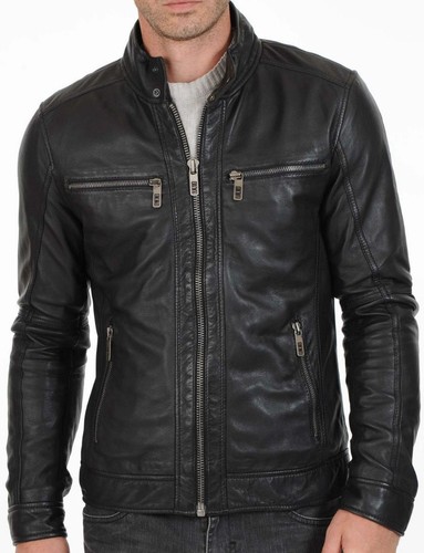 Giacca moto vintage - vintage, uomo