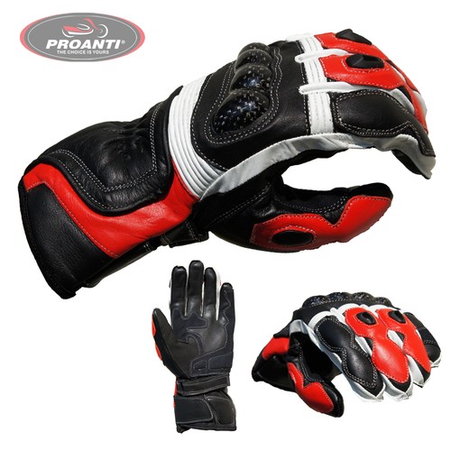 Guanti moto racing pelle - guanti,