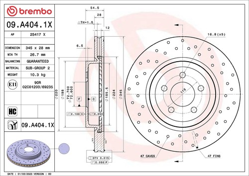 Brembo dischi freno - 2x,