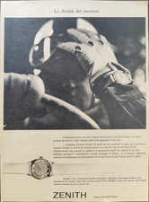 ZENITH Pubblicità OROLOGIO