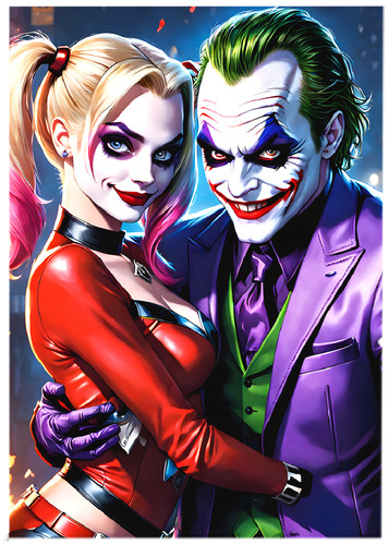 The joker harley quinn - &, *