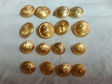 16 vecchi  Bottoni dorati