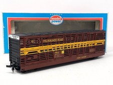 MODEL POWER H0 / MILWAUKEE Road - milw 26349 / Vagone Trasporto Bestiame