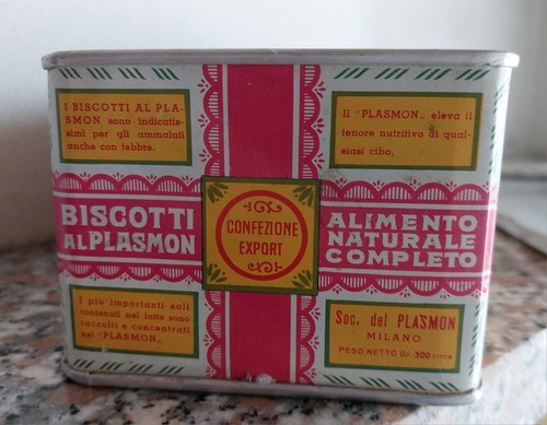 Antica scatola latta - in,