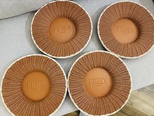 4 Sottopiatti Pelle Fendi Casa