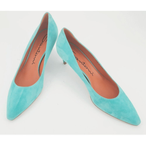 Scarpe col tacco basso blu - scarpe,