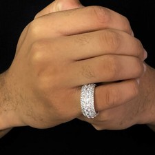 Anello Iced VVS 5 file di