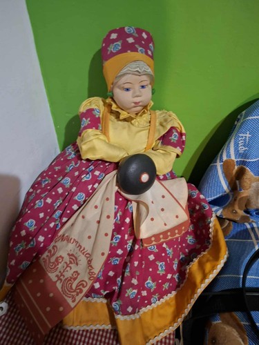 Bambola russa stoffa e - bambola,