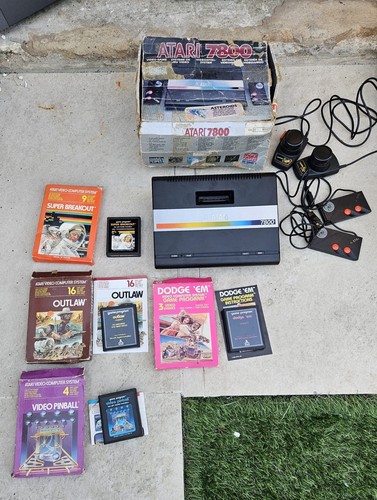 Console atari 7800 boxata con - atari,