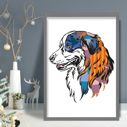 Poster parete galleria cane - parete,